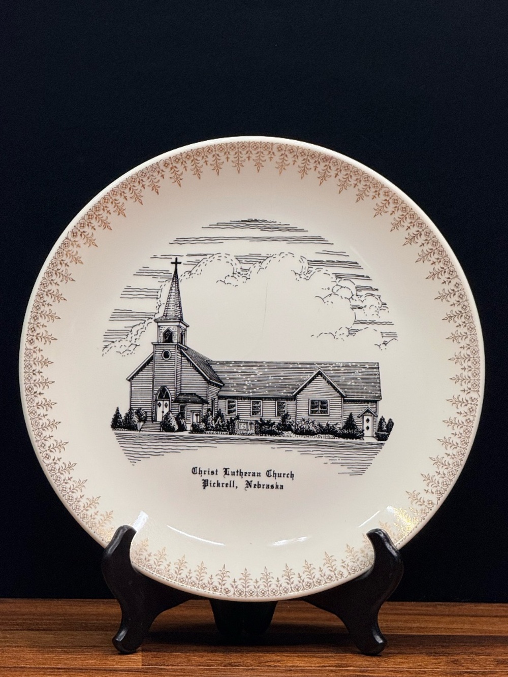 WORLD WIDE ART STUDIOS “Christ Lutheran Church” Pickrell, Nebraska Plate